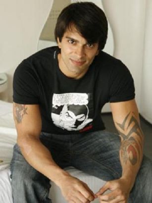 Karan Singh Grover Left Arm Tattoo